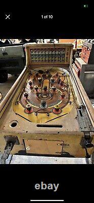 Machine à boule vintage rare de 1937 Ricochet de Stoner Manufacturing Game Arcade