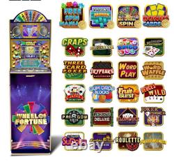 Machine à sous vidéo Casino Arcade Cabinet de 5 pieds de hauteur jusqu'à 24 jeux disponibles