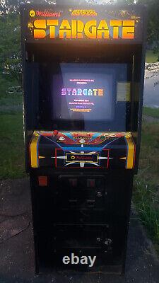 Machine d'arcade Stargate Originale Coin Op 1981 Williams Defender II ÉCRAN CRT FONCTIONNEL