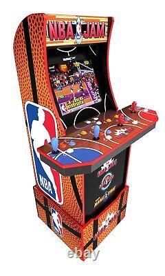 Machine d'arcade vidéo NBA Jam 1UP, socle, enseigne lumineuse, jeu de basket-ball, NEUF SOUS BLISTER