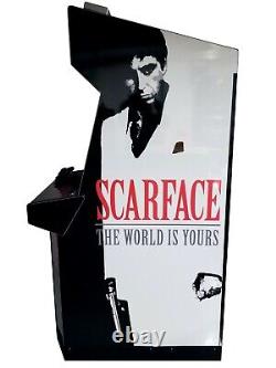 Machine d'arcade vidéo personnalisée SCARFACE et centre de divertissement multimédia pour jeux vidéo