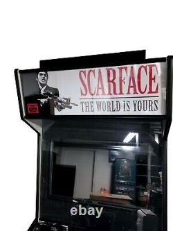 Machine d'arcade vidéo personnalisée SCARFACE et centre de divertissement multimédia pour jeux vidéo