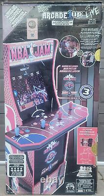 Machine de jeu Arcade1Up NBA Jam 3 en 1 avec support NEUVE (BOÎTE OUVERTE)
