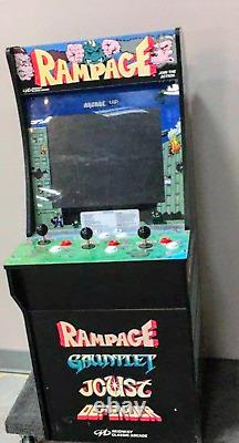 Machine de jeu d'arcade Arcade1up RAMPAGE - Modèle 6657 avec 4 jeux en 1