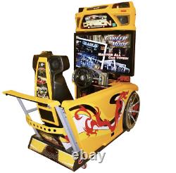 Machine de jeu d'arcade à monnaie avec course commerciale de conduite à grande vitesse VOIR LA VIDÉO