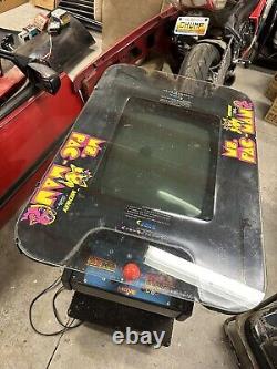 Machine de jeu d'arcade originale MIDWAY MS PAC-MAN COCKTAIL TABLE