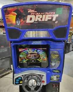 Machine de jeu vidéo de conduite d'arcade assis Fast and Furious DRIFT avec écran LCD de 22 pouces