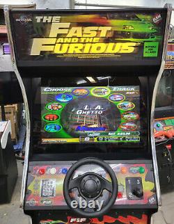 Machine de jeu vidéo de conduite rapide et furieuse sur arcade avec écran LCD 27 fonctionnel