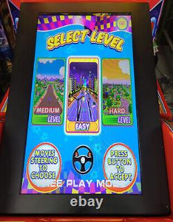 Machine de jeu vidéo de course assise Willie Wheel Arcade avec écran LCD 32 pouces de LAI Games