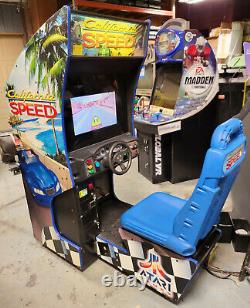 Machine de jeu vidéo de course assise de conduite Cruiser LCD à grande vitesse en Californie