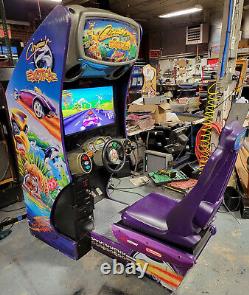 Machine de jeu vidéo de course assise de conduite Cruisn Exotica Arcade 27 LCD #A2