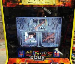 Machine de jeu vidéo de tir avec pistolet d'arcade en taille réelle Maximum Force FONCTIONNE TRÈS BIEN