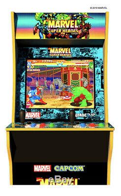 Marvel Super Héros Arcade1up Retro Gaming Cabinet Machine 3 Jeu In 1 Tout Neuf