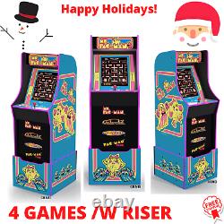 Mme Pacman Arcade Machine Avec Riser Retro Arcade Arcade Cabinet 1up New 4 Jeux