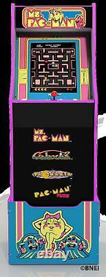 Mme Pacman Arcade Machine Riser Retro Arcade Cabinet Arcade 1up Nouveau Avec 4 Jeux