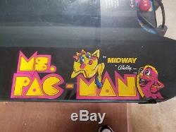 Ms. Pac-man Machine Table De Cocktail Et Tabourets Millesime 1980-1981 Original