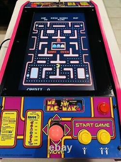 Ms. Pac-man Pink Edition Table Top (cocktail) Arcade Machine Avec 60 Jeux Classiques