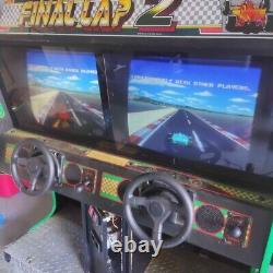 Namco Final Lap Arcade Race Jeu Machine Vidéo Racetrack Racecar 2 Personnes Voiture
