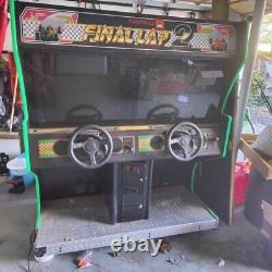 Namco Final Lap Arcade Race Jeu Machine Vidéo Racetrack Racecar 2 Personnes Voiture