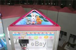 New 110v Mini Toy Griffe De Grue Game Machine Catch Candy Fun Catcher Coin Acceptor
