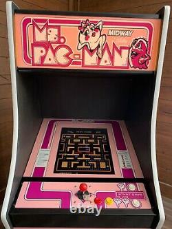 Nouveau Pink Ms. Pacman Arcade Machine, Mis À Jour Pour Jouer 412 Jeux