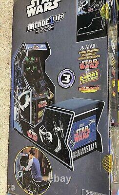 Nouvelle Arcade1up, Star Wars Arcade Machine Avec Banc Seat Edition Limitée Rare
