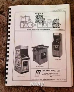 Original 1980 Ms Pac-man Machine Par Bally Midway Pièce Pleine Taille Op Arcade Pacman