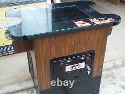 PAC-MAN ou Mme Restored Original Cocktail Table Jeu d'arcade vidéo avec garantie