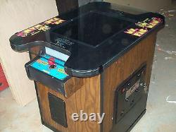 PAC-MAN ou Mme Restored Original Cocktail Table Jeu d'arcade vidéo avec garantie