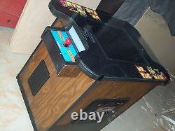 PAC-MAN ou Mme Restored Original Cocktail Table Jeu d'arcade vidéo avec garantie