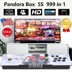 Pandora Box 5s Arcade Machine Jeux Vidéo Bartop 999 Dual Stick Console 999 En 1