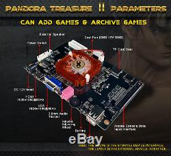 Pandora Box II 3d 2650 Jeux Double Arcade Stick Console Machine Retrogame Hdmi