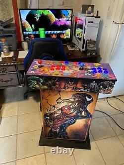 Pedestal Arcade Machine Avec 10.000 Jeux Retro Pi Choisissez Graphiques Full Size Nouveau