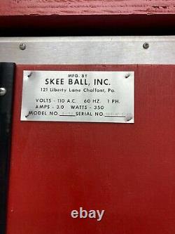 Regulation Arcade 10 Foot 1992 Skee Ball Machine Mfg Par Skee Ball Inc