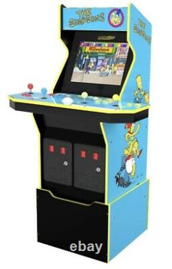 Simpsons Arcade Machine Avec Riser & Light Up Marquee Gratuit Local Pick Up