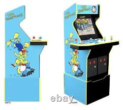 Simpsons Arcade Machine Avec Riser & Light Up Marquee New Sealed