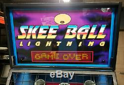 Skeeball Lightning Alley Roller Arcade Machine Machine! Ballon Skee Classique! (l1)