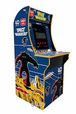 Space Invaders Arcade1up Retro Accueil Arcade Machine Cabinet 4ft 2 Jeux In 1 Nouveau