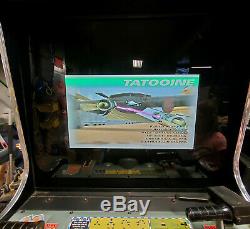 Star Wars Pod Racer Arcade Racing Driving Video Game Machine Fonctionne Très Bien! LCD
