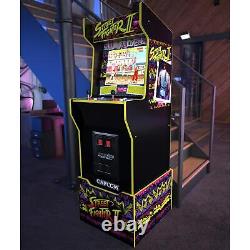 Street Fighter Arcade Game Machine Maison Gameroom Cabinet Avec Riser Et Marquee