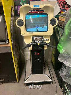 Super Hang Sur Arcade Machine Par Sega (excellent Condition) Rare Avec Écran LCD Moniteur