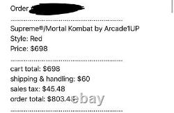 Supreme Mortal Kombat Arcade Machine Par Arcade1up En Main