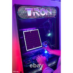 Tron Arcade1up Home Arcade Machine Inclut Correspondance Riser/stool Lighted Marquee