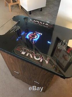 Tron Video Arcade Game Machine Bally-midway Cocktail Table Consacré Originale