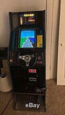 Véritable 1981 Machine Sega Arcade Turbo Race Car Coin Operated