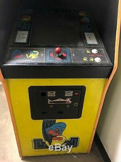 Vintage 1980 Mfg Midway. Original Pac-man Arcade Machine Withxtra Board Speed ​​up