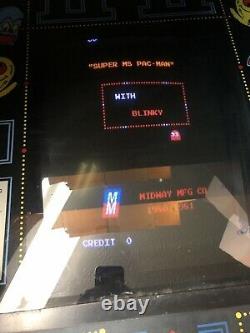 Vintage 1980 Midway Mfg. Original Pac-man Arcade Machine Livraison Gratuite