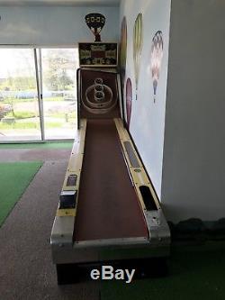 Vintage Bar Room Arcade Bowling Machine Jeu 4 Inch Ball Skee Pièce Op Original