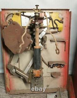Vtg 1930 Electricity Shock Machine 1c Pièce Op Penny Arcade Carnival Shocker