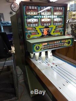 Williams United Cherokee Shuffle Puck Bowling Machine Jeu D'arcade À Jetons
